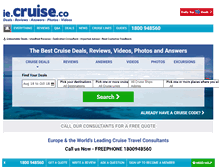 Tablet Screenshot of ie.cruise.co